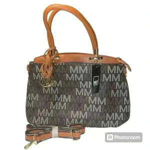 Mia K Farrow  Tote Handbag  Faux Leather Top Handle Shoulder Strap